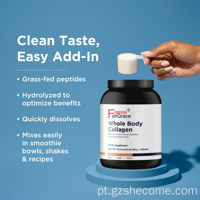 Colágeno orgânico colágeno em pó de colágeno hidrolisado